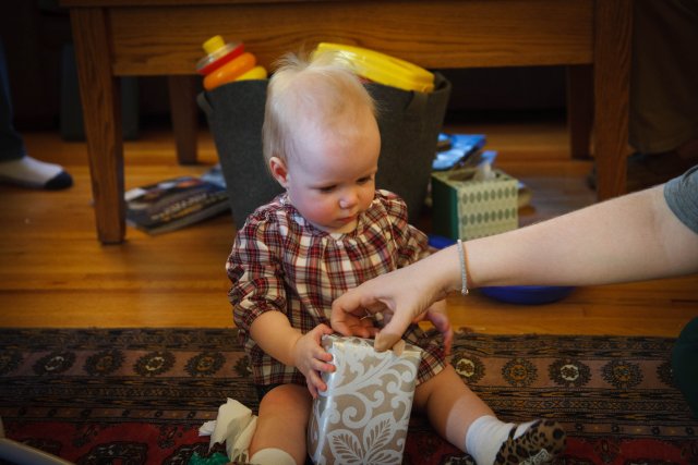 Getting a little help from mommy